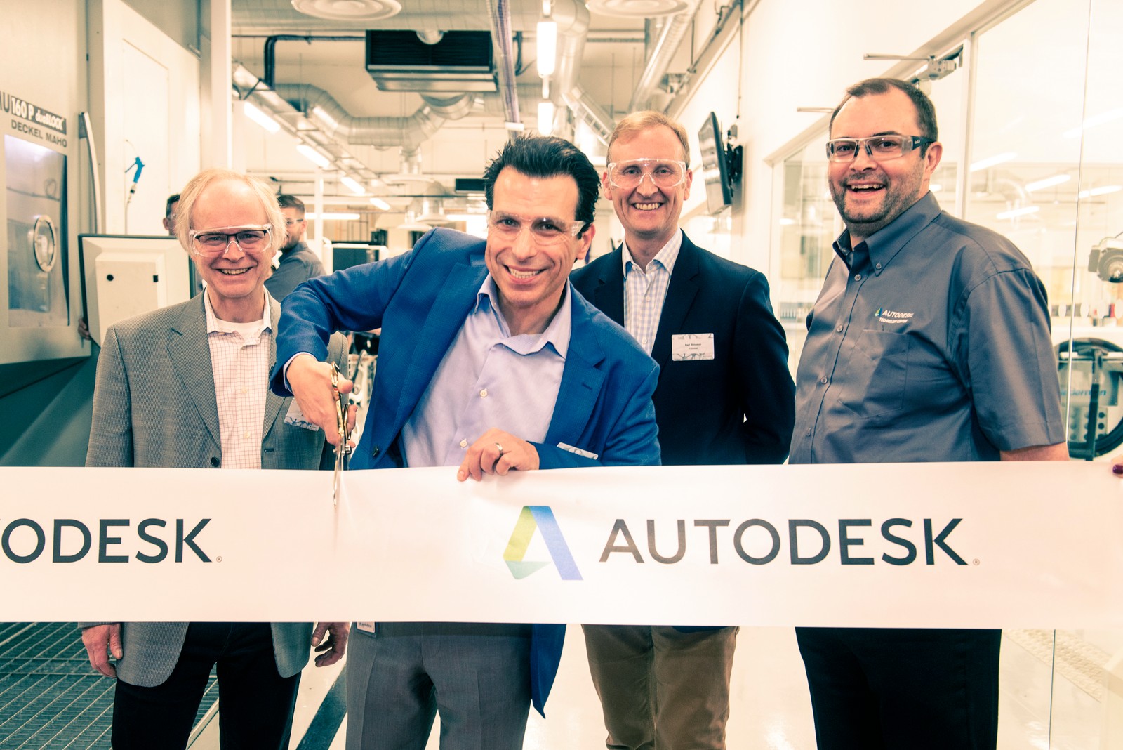 Bei der Erföffnung der Advanced Manufacutring Facility: Andrew Anagnost, CEO bei Autodesk.