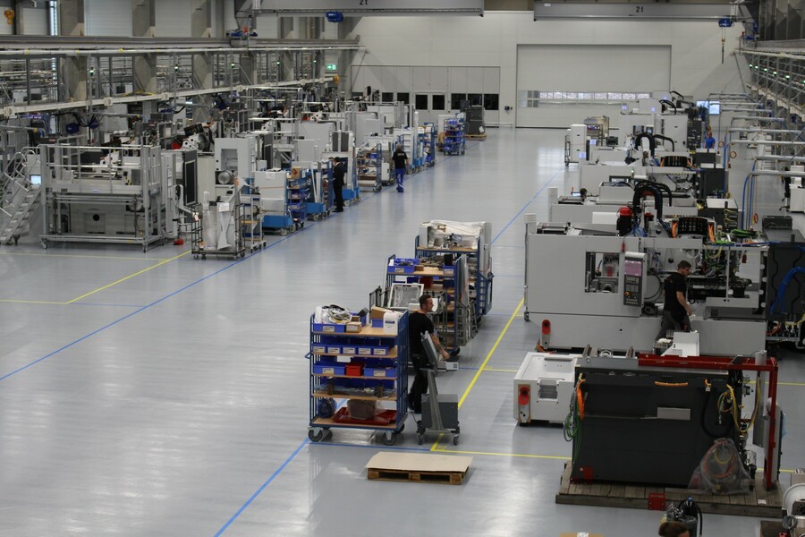 Die Precision Factory von Chiron verfügt über eine Temperaturregelung für die Montage der hochgenauen Maschinen. 