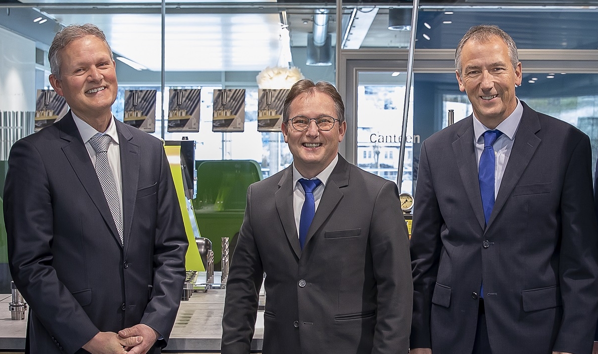 Michel Stegmann (CEO Gewitec), Richard Weber (CEO Rego-Fix), Stefan Weber (VP Rego-Fix) (v.l.n.r.) freuen sich über die Übernahme der Schweizer Gewitec.