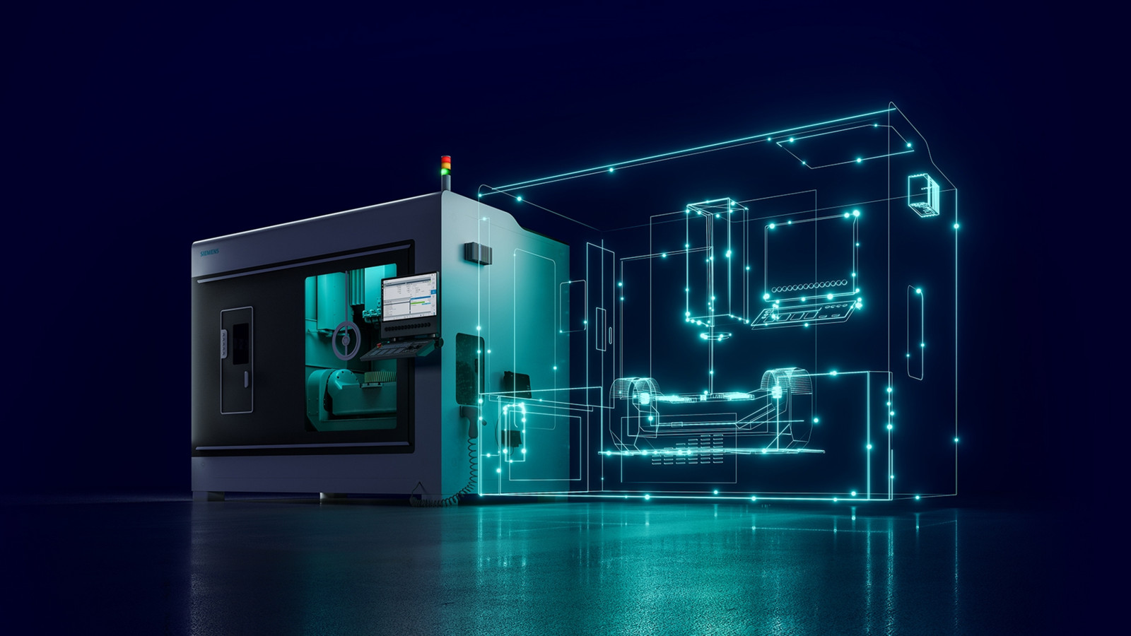 In Halle 2-B03: Mit der offenen digitalen Businessplattform Xcelerator, IoT-fähiger Hardware und Software demonstriert das Siemens, wie sich die reale mit der digitalen Welt verbinden lässt. 