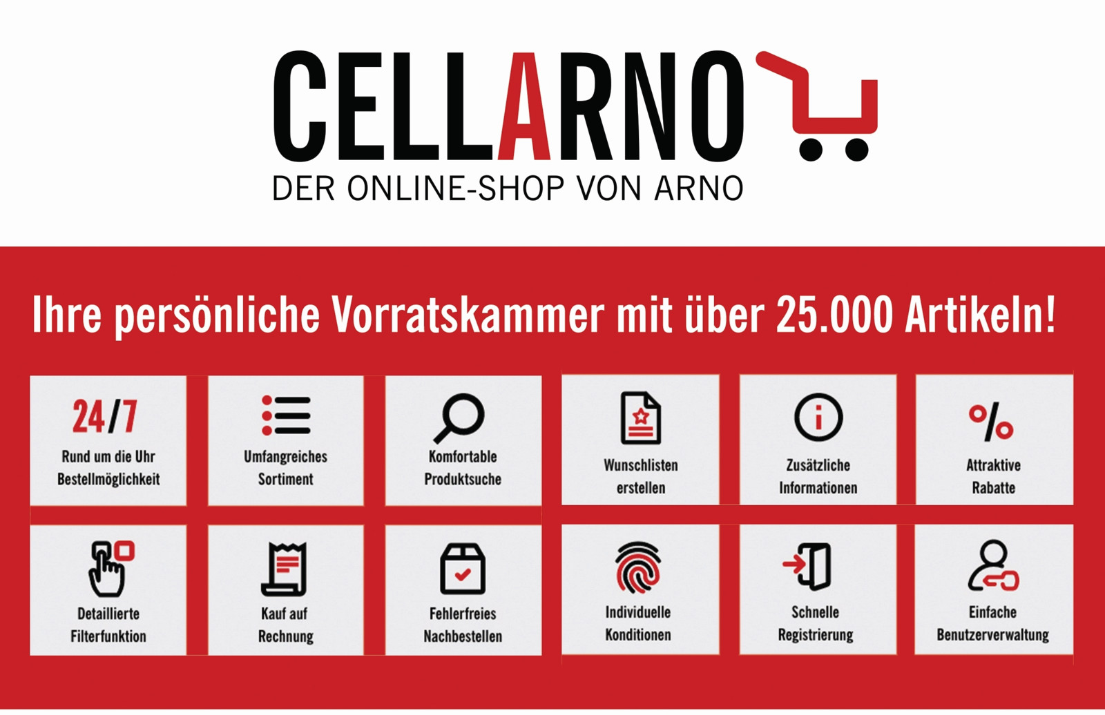 Über den Online-Shop Cellarno von Arno Werkzeuge bestellen jetzt auch Kunden in Italien aus mehr als 25.000 Artikeln online rund um die Uhr Zerspanungswerkzeuge und Verbrauchsmaterialien.