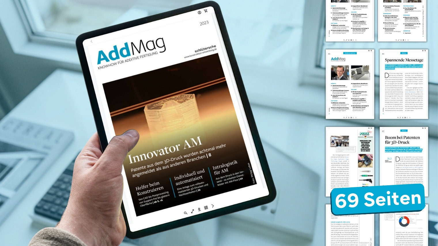Die neue Ausgabe von AddMag im Vorfeld der Formnext 2023 liefert spannende Einblicke in die Additive Fertigung – von Konstruktion bis Postprocessing.
